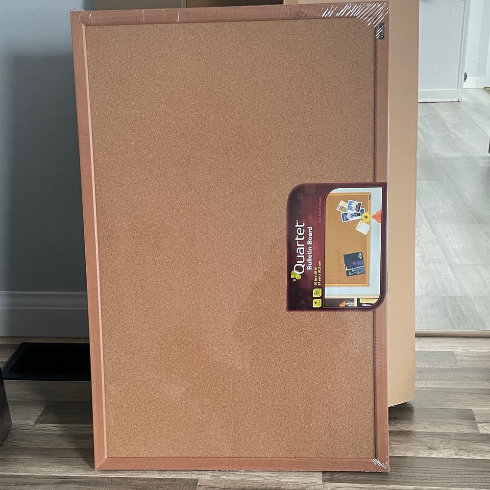 Quartet Cork Bulletin Board - Copper Frame